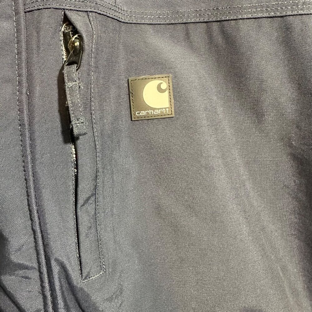 Carhartt Navy Blue Storm Defender Loose Fit Heavyweight Jacket - 3XL - Picture 4 of 8
